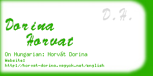 dorina horvat business card